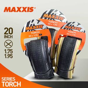 S Maxxis 20 Meşale/DTH Retro Bej Bisiklet 20*1.95 (49-406) 20*1.75 MTB Street Bisiklet Sabit Dişli İyi Kavrama Bisiklet Katlama Lastiği 0213