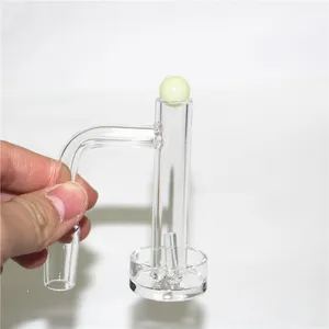 кальяны с длинной шеей Quartz Banger Carb Cap set 25 мм кварцевый гвоздь 14 мм 18 мм мужской женский Terp Flat top Bangers для Dab Rigs Glass Bongs