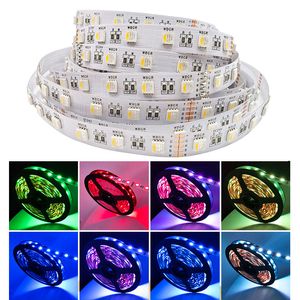 LED Şeritler 5050 SMD 5M 600LEDS RGB Esnek LED şerit halat ışıkları 120LEDS/M Su geçirmez Dize Işık Bant 12v DC Yatak Odası Mutfak Crestech168