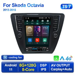 Android 11 Player Car DVD Радио для Skoda Octavia 3 A7 2013-2018 Tesla Style CarPlay Multimedia GPS Навигационная навигационная навигация Stereo 2din