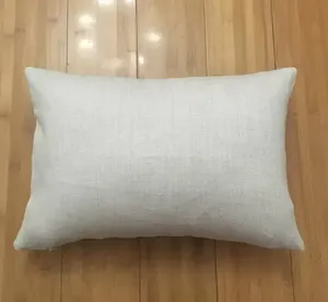 Toptan 12x18 Boş Keten Yastık Kılıfı Boya süblimasyonu% 100 polyester çuval bezi görünüm yastık kapağı düz keten yastık kapağı (20 adet/lot)
