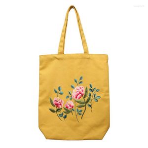 Akşam çantaları taşınabilir DIY nakış kiti çiçek omuz torbası çanta çapraz dikiş yeni başlayan iğne işi dikiş sanat zanaat ev hediyesi