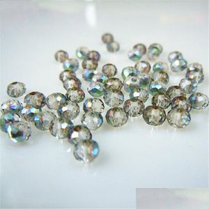 Diğer yeşil renkler 3x4mm 145pcs Rondelle Avusturya Yüzlü kristal cam boncuklar gevşek aralayıcı yuvarlak mücevher yapımı damla teslimat dh5arden dh50t