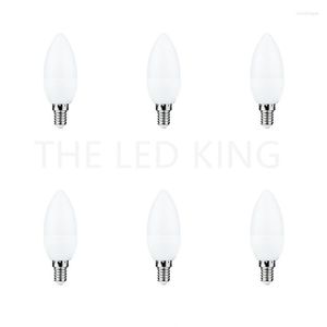 5pcs/lot LED Ampul E14 E27 lamba Kapalı Sıcak Soğuk Beyaz 7W AC220V 230V Mum Ev Dekoru Avize