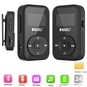 MP3 MP4 Players Ruizu X26 Sport Bluetooth Music Player Рекордер FM Radio Supprot SD Card Clip 8GB RUIZX02 RUIZUX06 230214