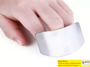 100 pcslot parmak koruması Korumak parmak elini incitmemek için paslanmaz çelik el koruyucu bıçak kesme parmak koruma araçları