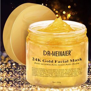 Máscara Facial Crystal Collagen Gold para Mulher 24K Gold Collagen Peel Off Máscara Facial 250g Creme Máscara Refirmante Hidratante para a Pele do Rosto