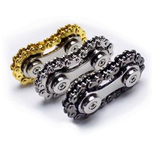 DIY FROCKETS Volan Stres Rölyef Fidget Oyuncaklar Fingerport Gyro Fincan Zincirleri EDC Metal Oyuncak Dişli Zinciri Gyro Roadbike Spinner Bolt Sürücü 1634