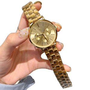 Роскошные Lady Gold Watches Top Brand Designer Fashion Womens Watch Band Band Quartz.