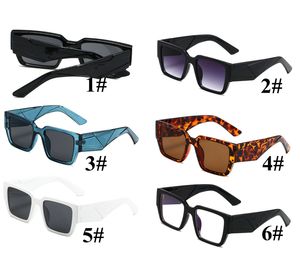 Vintage Sunglasses square Women Sun glasses Fashion Designer Shades Black Frame Sunglasses UV400 Gradient Lens 6 colors 10PCS
