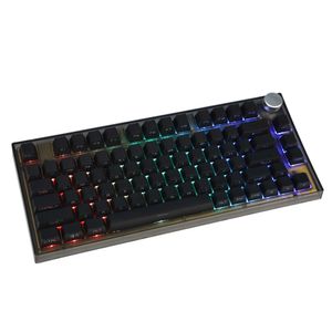 Keyboards 133 Key Black White PBT Double Shot Side-lit Shine Through Backlit keycaps For MX Mechanical Keyboard 108 96 87 NJ80 84 68 64 T230215