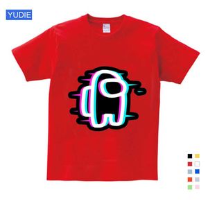 Футболки New Game baby T Shirt Kids 2021 Summer Top Cartoon Tshirt Boys Girls Kawaii Impostor Graphic Tee Unisex Fashion Tshirt Children J230216