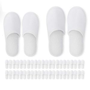 Disposable Slippers Spa 12 Pairs of Brushed Plush Closed-toe for Men and Women Suitable el Families 230216