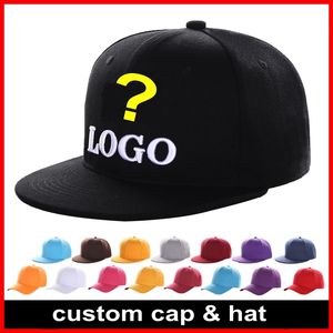Шляпы на заказ Кепки с плоскими полями Встроенные хип-хоп Snapback Шляпы Изогнутые кепки Регулируемая шляпа-ведро Вышивка с принтом логотипа Взрослые Мужчины Женщины Дети Размер
