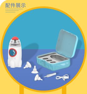 Altro Aspiratore nasale elettrico di tendenza per l'igiene orale CVS detergente nasale per bambini silicone senza BPA rinite a forma di razzo aspiratori per bambini spray per bambini