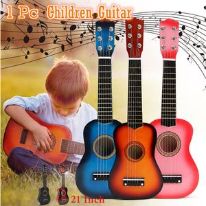 Drums Percussion 21 Inch 6 Strings Acoustic Guitar Small Size Musical Instruments Wooden Classical Ukulele Toys Early Education For Kids Beginner 230216
