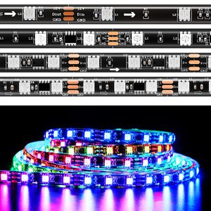 LED Şeritler Tatil Aydınlatma DC 12V SPI WIFI WS2811 Akıllı Piksel Led Şeritler Müzik Rüya Renk Çok Molor Efekt Sihirli Ev Esnek Lambalar USASTAR