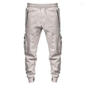 Calça Masculina Joggers Masculina Harem Multi Bolsos Streetwear Calça de Moletom Hip Hop Harajuku 2023 Primavera Casual Calça Cargo Pant