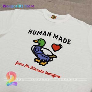 Wangcai01 Erkek Tişörtleri İnsan Yapımı Tişört Sevgi Çizgi Film Uçan Ördek Köpek Yalnız Pamuk Kısa SEVED Tişörtler Erkekler için 0217H23