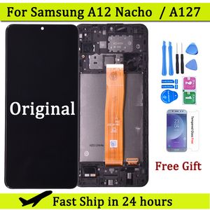 Original LCD For Samsung Galaxy A12 Nacho LCD A127F A127M A127U LCD Touch Screen Digitizer For Samsung A127 Display