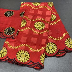 Ткань одежды африканская швейцарская кружевная вышивка.