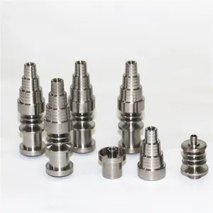 Sigara Borusu 6 Arada 1 Domess Titanyum Tırnak Gr2 Tırnaklar Eklem 10mm 14mm ve 18mm Cam Bong Su Boru Cam Boru G9 Enail Dnail