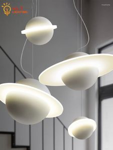 Kolye lambaları minimalist tasarım jüpiter yüzük sanat dekoratif hafif rüya atmosfer asılı lamba yaşam/çocuk odası yatak odası salonu