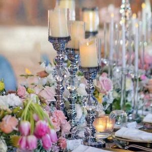 ) Toptan düğün dekorasyon masası merkez parçası metal mum fincan şerit altın demir mum tutucu çiçek standı centerpieces yol kurşun şamdanı senyu582
