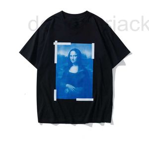 T-shirt da uomo Designer Fashion Top Quality s Mona Lisa Printing Tee Womens Summer Luxury Tshirt Casual Streetwear Shirt s