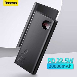 Cell Phone Power Banks Baseus 225W Power Bank 20000mAh Portable Fast Charging Powerbank Type C PD Qucik Charge External Battery Charger For iPhone 14 J230217