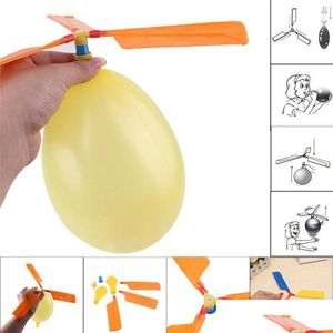 Palloncino all'ingrosso Volare in elicottero Fai da te Giocattolo per aeroplano Bambini Selfcombined Drop Delivery Toys Regali Novità Gag Dhjkb