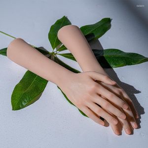 Ложные гвозди детское силиконовое манекен рука с гибкими пальцами для кольцевых браслетных часов.