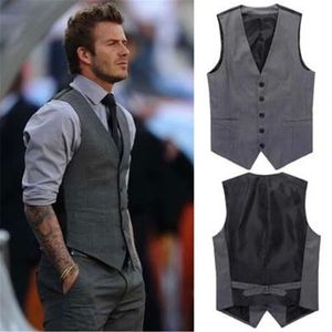 Men's Vests Slim Fit Mens Suit Vest Casual Suit Vest Man Black Formal Businss Vest Arrival Vests Male Waistcoat Gilet Homme Vest Male 230217