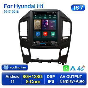 2 Din Oyuncu GPS 2din Android 11 Tesla tarzı araba DVD Radyo Hyundai Grand Starex H1 2015-2018 Multimedya Carplay Stereo