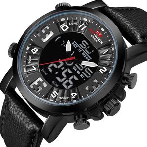 Нарученные часы Top военные кварцевые часы Mens Level Date Analog Digital Watch Men Fashion Sport Clock Dual Time Relogio Masculinowristwatchesw