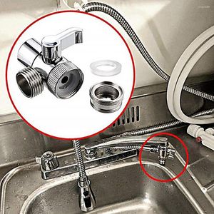 Mutfak muslukları üç yönlü valf anahtarı musluk adaptörü lavabo ayırıcı su ayırıcı yönlendirici musluk konnektörü aksesuar