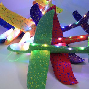 Toptan 20pcs 36-48cm el atma köpük düzlemi model planör uçak çocukları hediye ücretsiz sinek oyuncakları