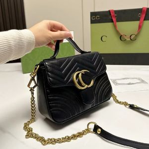 Tasarımcı çanta el çantası tote çanta marmont Kadın Modası Klasik Çapraz vücut 3 Boyutlar Seri Numaralı Lüks Hakiki Deri 2022 yeni ürünler 11