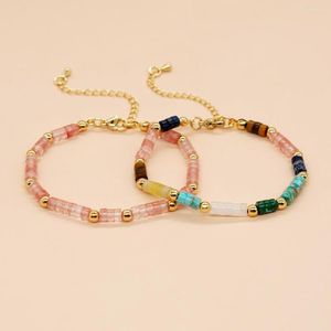 Strand Vlen Naturstein Perlen Armband Schmuck Für Frauen Boho Mode Armreifen Freundschaft Geschenke Schmuck Pulseras Femme