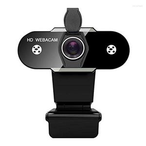 Webcam 1080p HD-диск без привода с микрофоном вращающегося компьютера на рабочем столе камеры