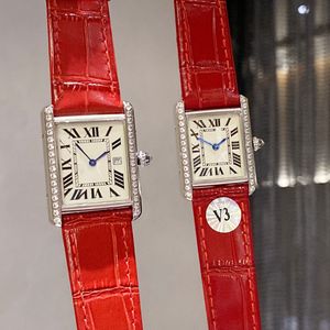 Чистые мужские часы Swiss Quartz Movement Watches Ladies Birstwatches Водонепроницаемые 33,7 x 25,5 мм 29,5x22 мм Montre de Luxe