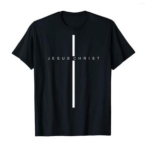 Camisetas masculinas Jesus Cristo Cruz-Amor Deus Cristã Christian Fé T-shirt Summer Algodão de algodão curto O-gola unissex camisa S-3xl