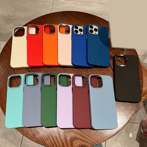 Moda Yumuşak TPU Kılıfları İPhone 15 14 Pro Max 13 12 11 X XR 8 7 Artı Yumuşak TPU Bling PC Sert Kaplama Kamera Koruyucu Krom metalik cep telefonu arka kapak Cilt