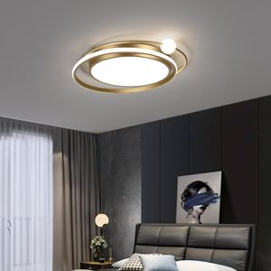 Luzes de teto Yarra LED Lamp for Corredor Balcony Blackgold 28W Lighting Bedroom Livro Cereel