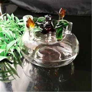 Mangueiras de canteiro de flores, novos cachimbo de vidro exclusivo Tubos de ￡gua Bol platas de ￳leo de ￡gua fumando com droppe