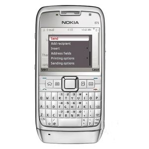 Orijinal Yenilenmiş Cep Telefonları Nokia E71 WCDMA 3G Çok dilli perakende kutusu ile çok dilli yaşlı insanlar için kilitli cep telefonu