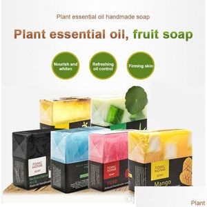 Handmade Soap Thai Fruit Natural Rose Bamboo Charcoal Moisturizing Hydrating Exfoliating Hand Washing Cleansing Bath Drop Delivery H Dhha0