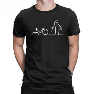 Мужские футболки Tshirt Feirt La Linea Bike Amazing Cotton Tees Негабаритные графические T -рубашки винтажные футболка для для взрослых для мужчин 230220