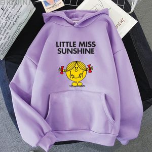 Kadın Hoodies Tişörtü Little Miss Sunshine Hoodies Karikatür Grafik Hoody Kazaklar Unisex Erkek Tişörtü Sonbahar Kawaii Kadınlar Streetwear Büyük Boy 230221