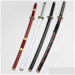 Cartoon Figures Cosplay Op Roronoa Zoro Xue Zou Katana Sword Role Playing Sauron Sandai Kitetsu 104Cm Superb Wood Prop T221108 Drop Dh2Tn